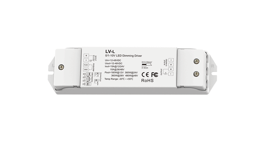 LV-L 0/1–10V LED Dimming Driver | 1-Channel 12–48V 15A Constant Voltage