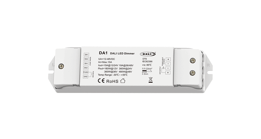 DA1 DALI Constant Voltage LED Dimmer | 1-Channel 12–36V PWM