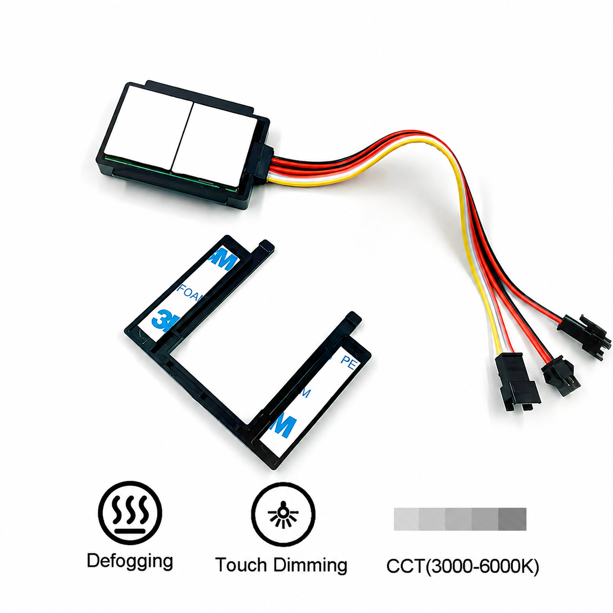 CLARIO Double Touch-Key for Defogger Pad | 12VDC 10A Input/Output