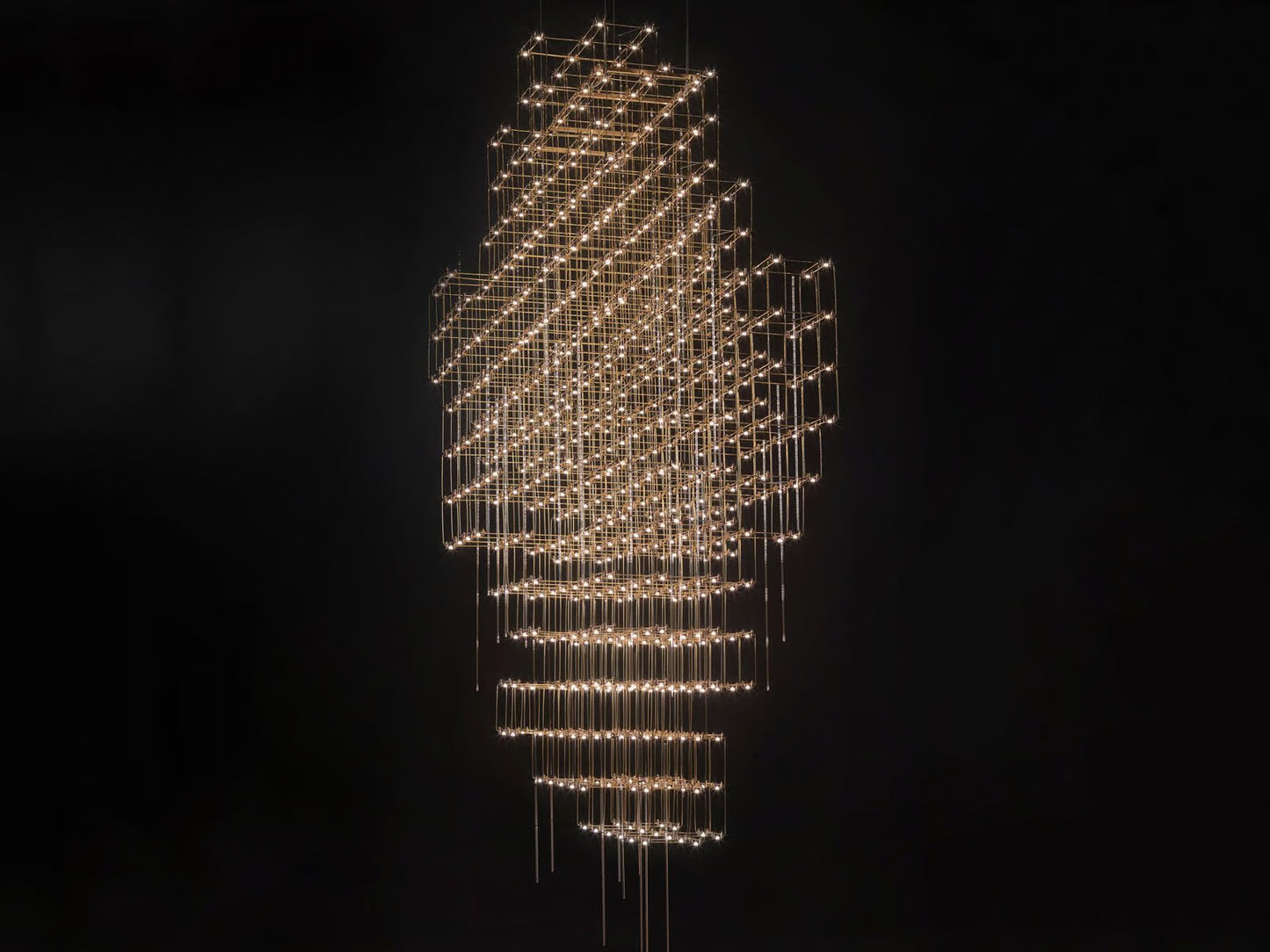 Pollux Modular LED Pendant Chandelier – Luxury Geometric Light Sculpture