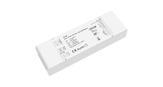 V1-X DALI + Push + 0/1-10V + Triac LED Dimmer | 1CH 20A 12-48VDC Constant Voltage