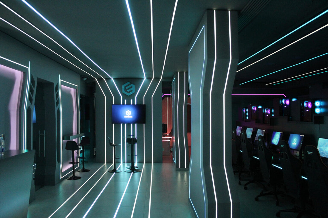 Evolution Gaming Lounge: Futuristic RGBW Lighting Design for an Esports Venue