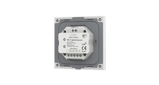 T3-1 RGB Touch Panel | 3-Zone 2.4G Wall Controller (12–24V)