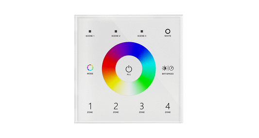 T14 RGBW DMX Master | 4-Zone Touch Panel 100–240V Controller