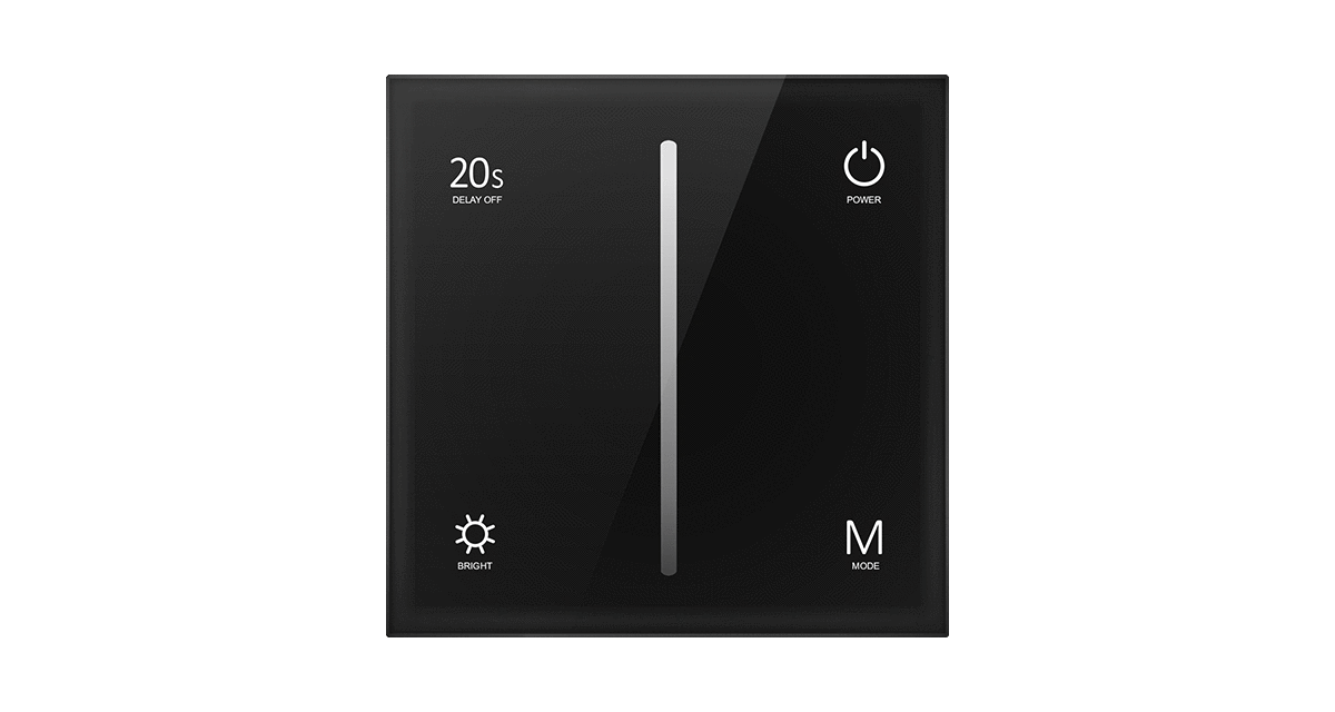T1-1 Touch Panel LED Controller | 2-CH 5A 12–48V CV Dimmer