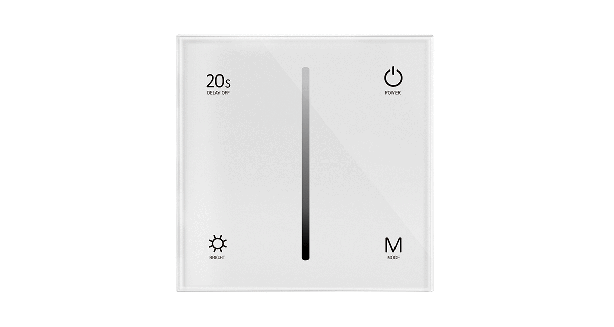 T1-1 Touch Panel LED Controller | 2-CH 5A 12–48V CV Dimmer