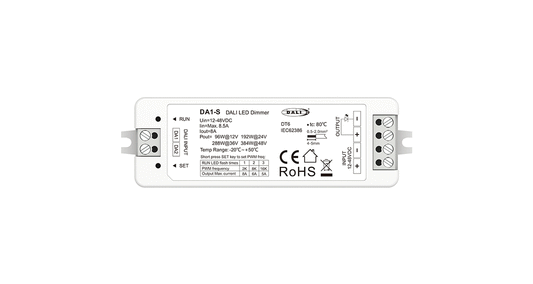 DA1-S Constant Voltage DALI Touch Dimmer | 1-Channel LED Panel