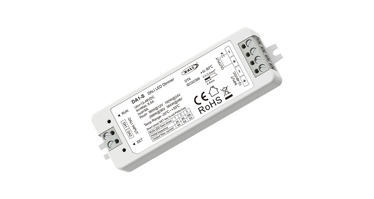 DA1-S Constant Voltage DALI Touch Dimmer | 1-Channel LED Panel