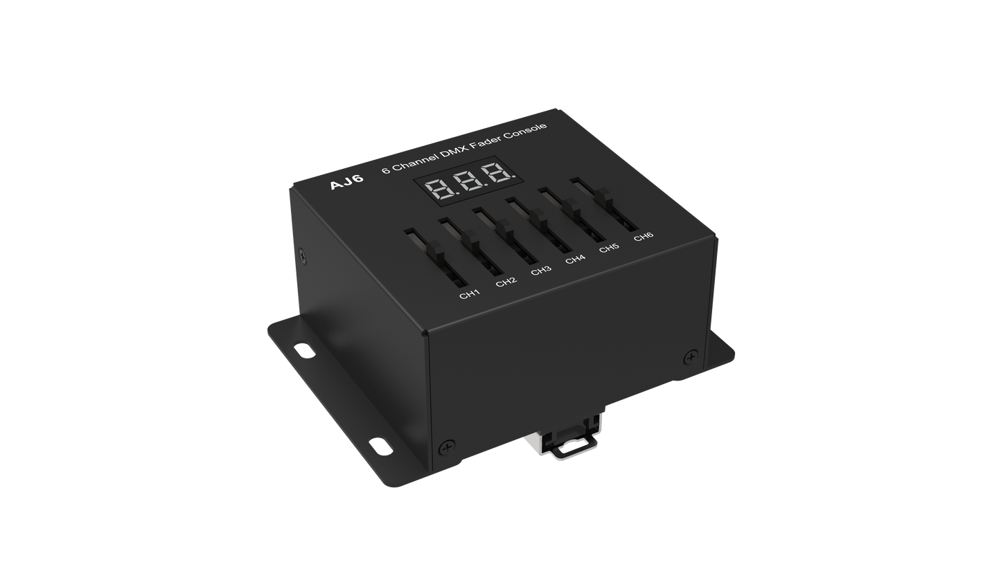 AJ6 6-Channel DMX Master Controller | DMX512 LED Control Panel