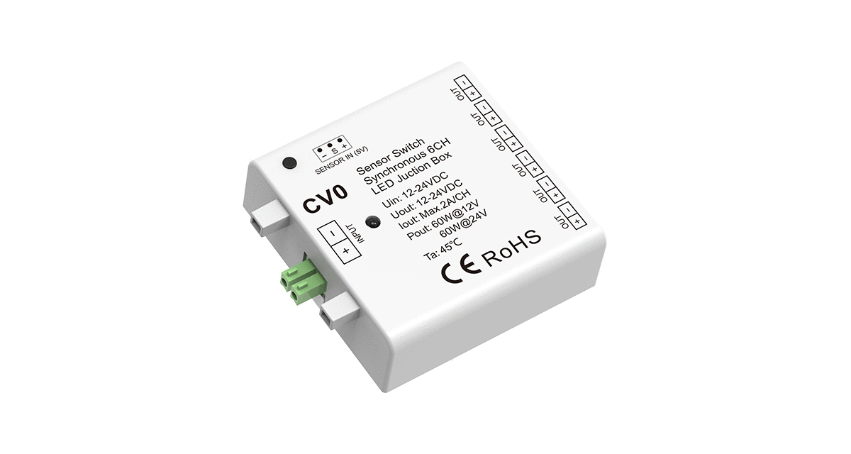 CV0 Sensor Switch Synchronous 6CH LED Junction Box