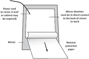 CLARIO Defogger Rectangular 20 x 30cm | Mirror Demister Pad 15W 12V IP54