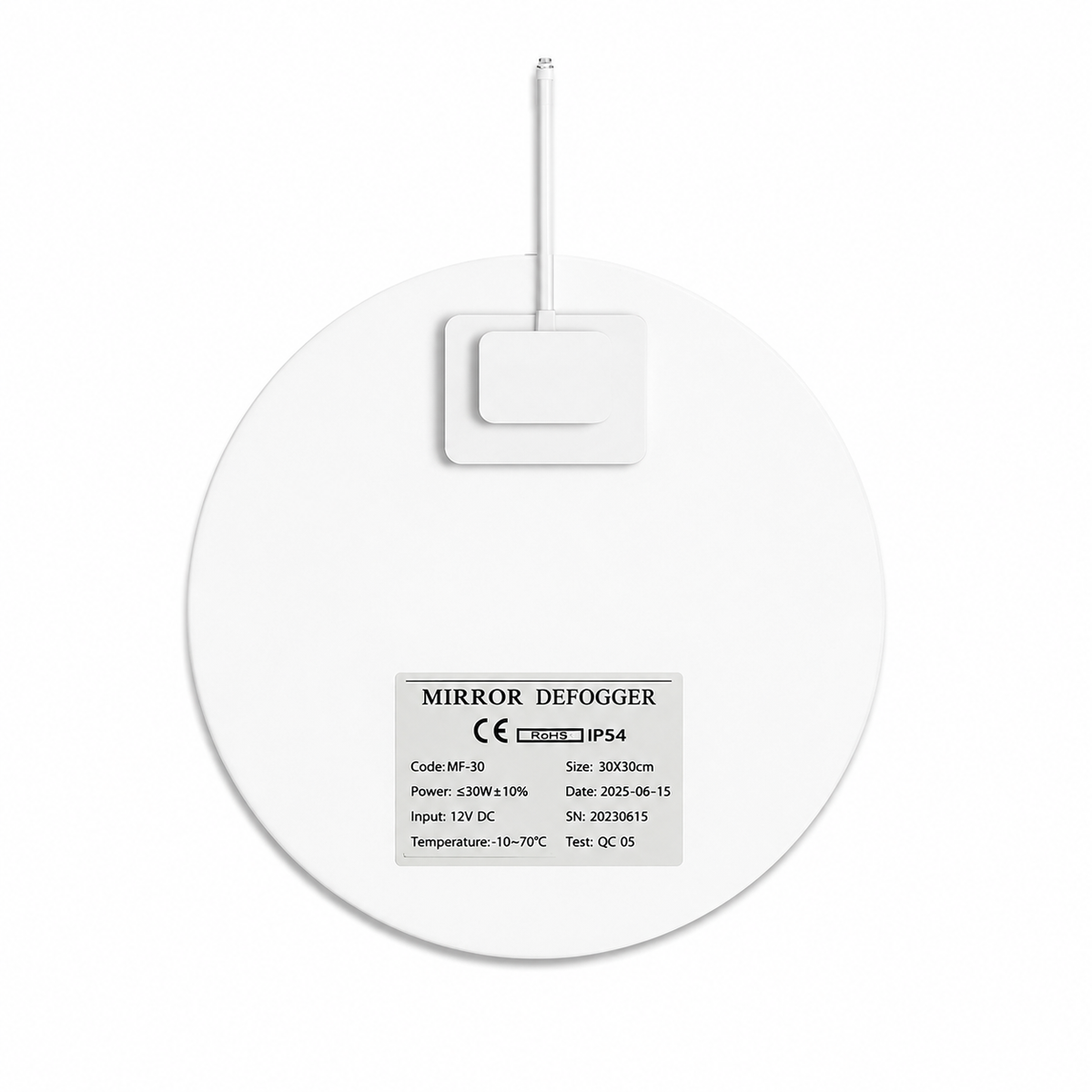 CLARIO Round 70cm mirror demister pad