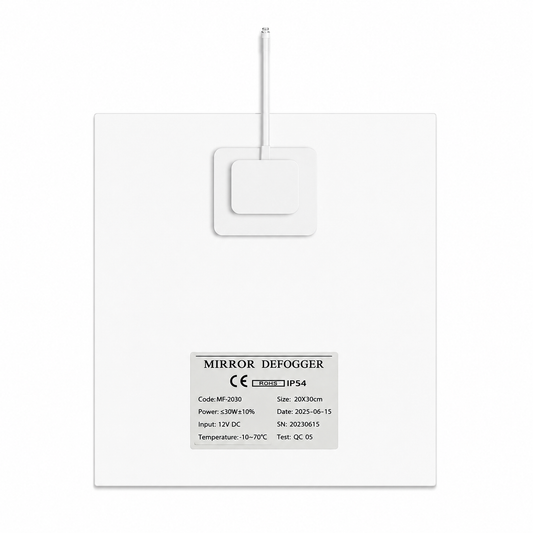CLARIO Rectangular 20x30cm mirror demister pad