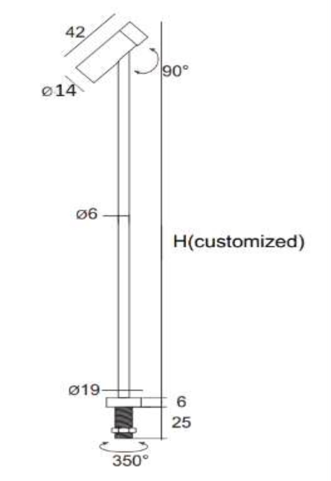 Mini LED Display Pole Light