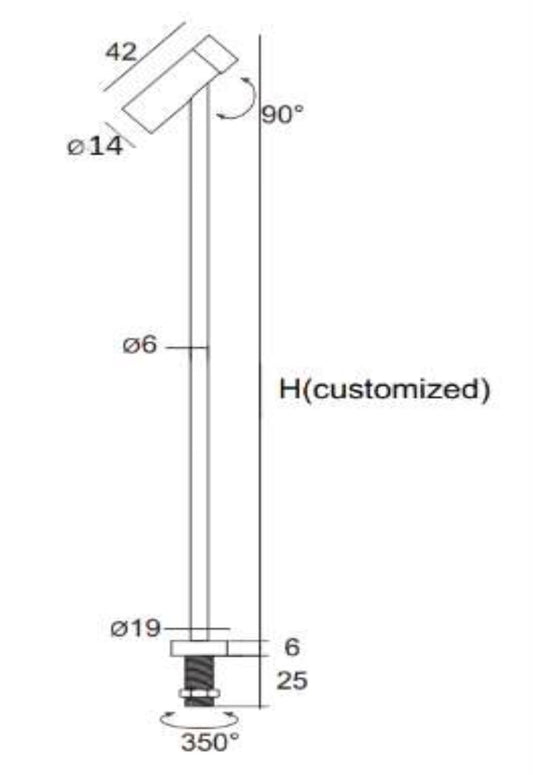 Mini LED Display Pole Light