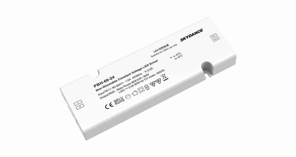60W Constant Voltage LED Driver | 12VDC / 24VDC