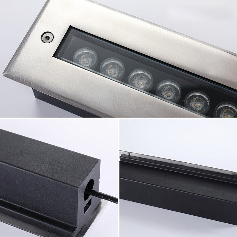 In-Ground DMX512 RGBW Linear LED Wall Washer – IP67 (24V)