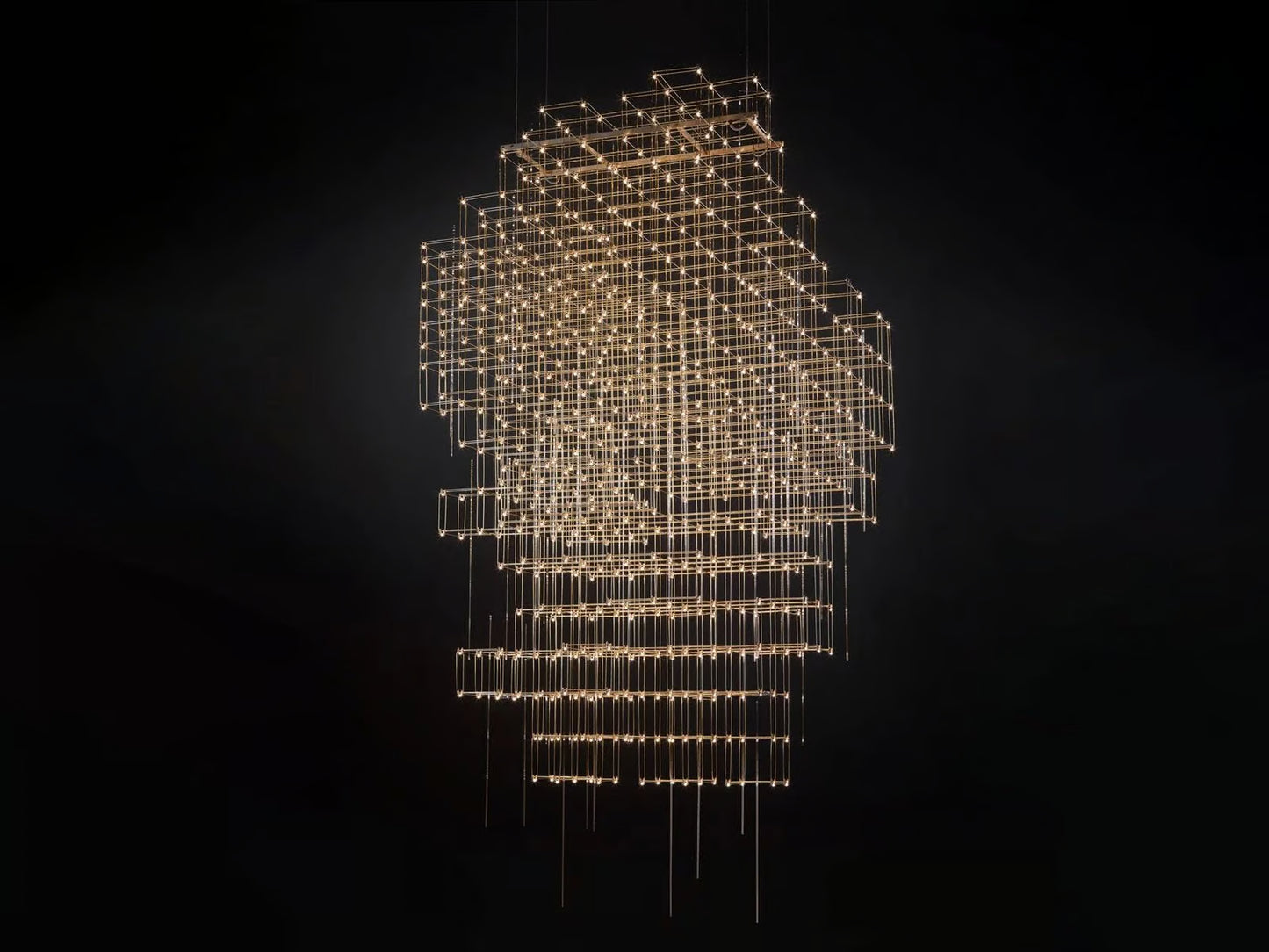 Pollux Modular LED Pendant Chandelier – Luxury Geometric Light Sculpture